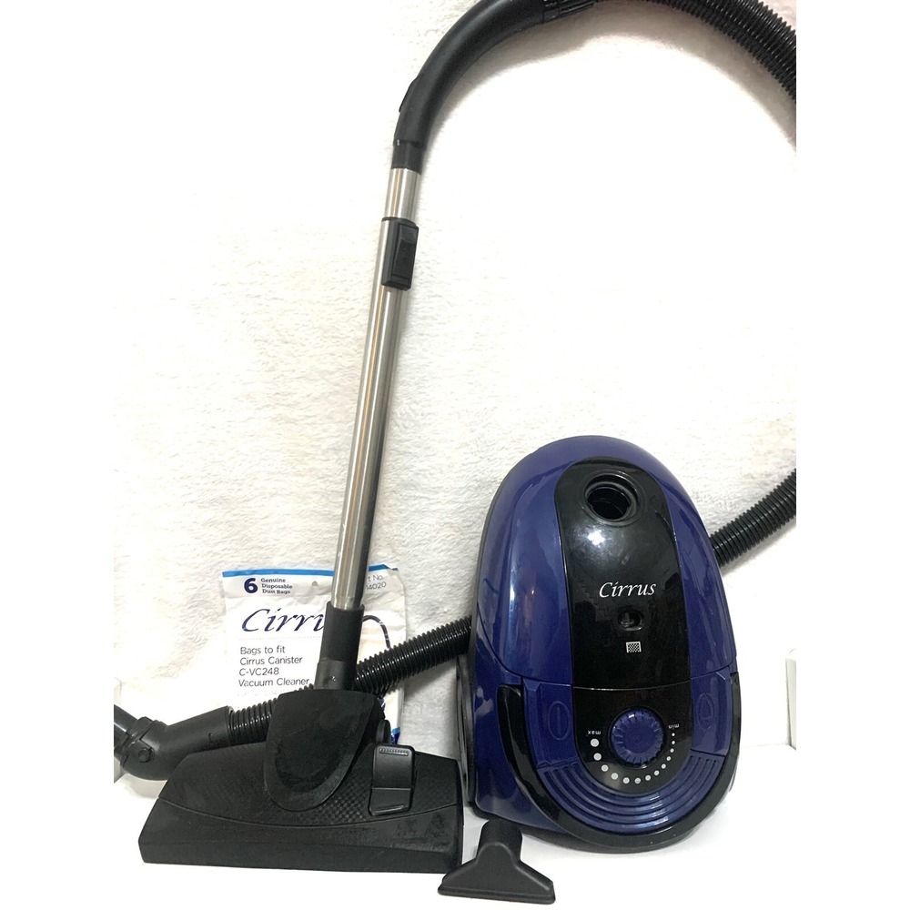 Cirrus Canister Vacuum Cleaner VC248 Variable speed only 9 lbs With Bags!
